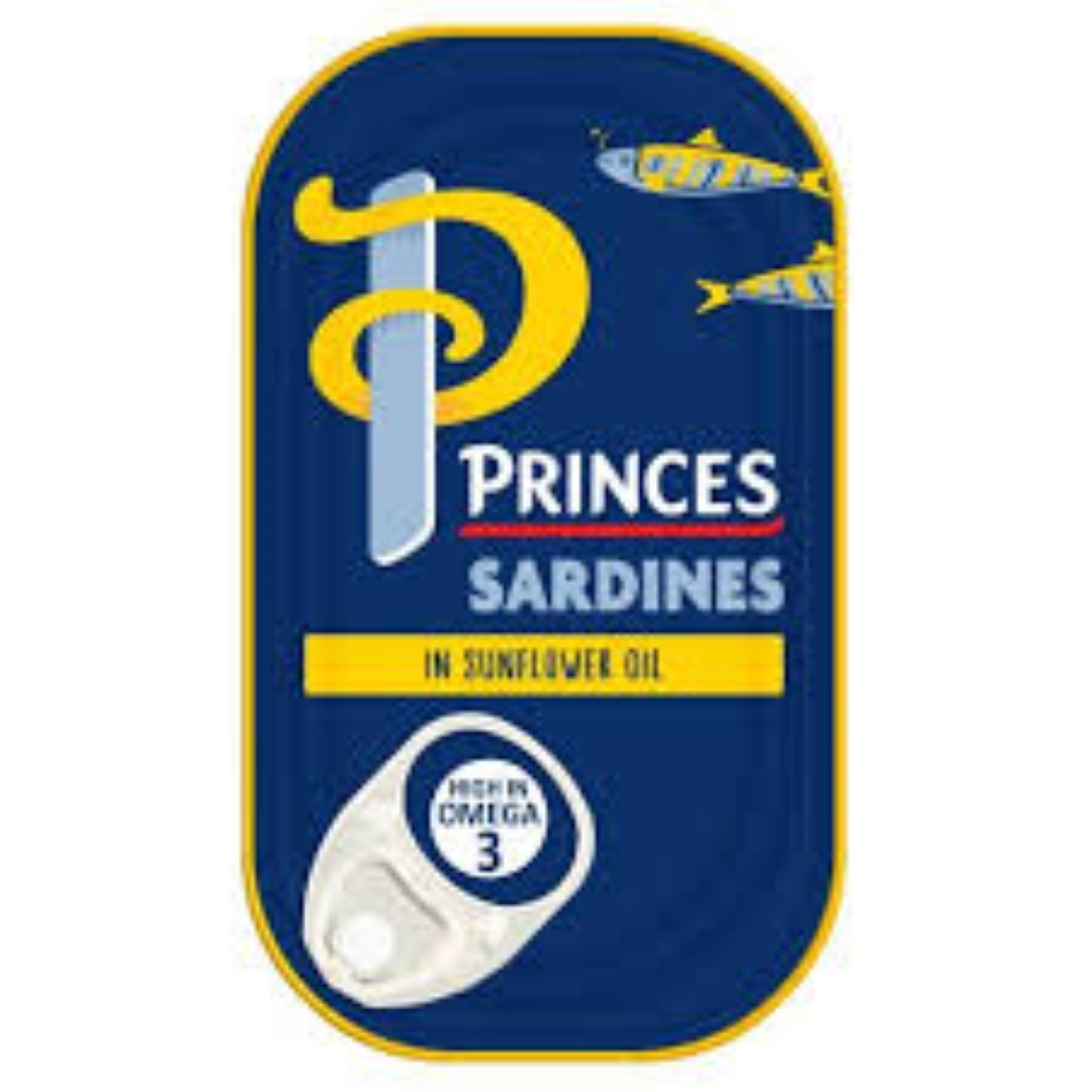 PRINCES SARDINES IN SUNFLOWER OIL 120G